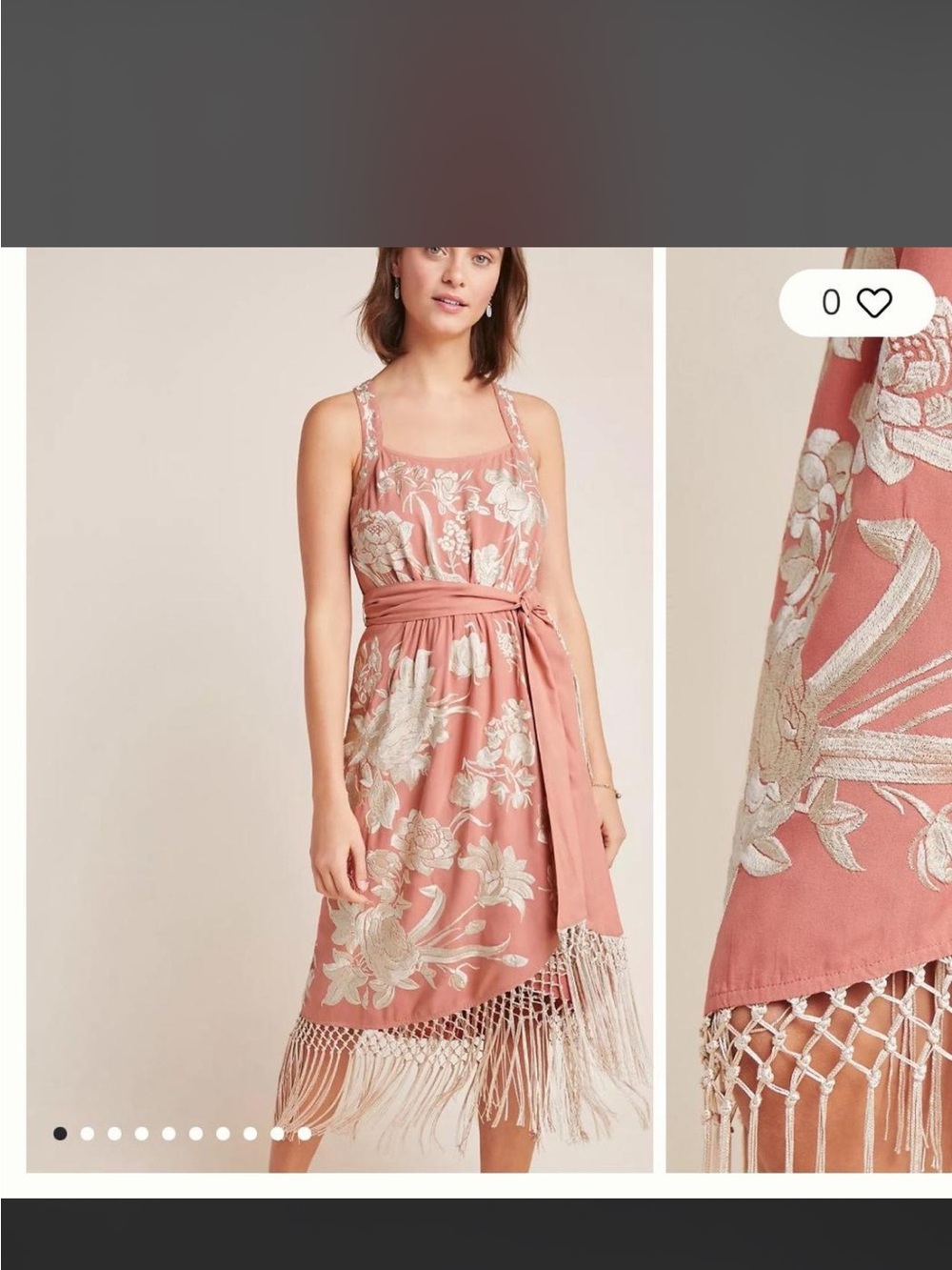 NWT Anthropologie Lucille Fringe Dress